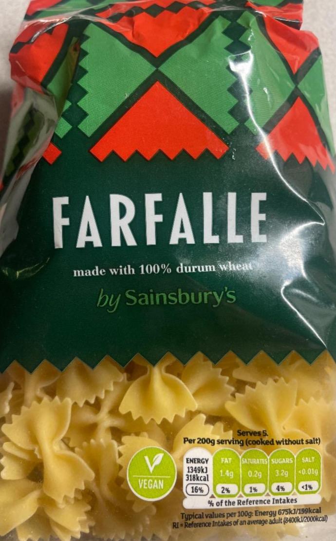 Fotografie - Farfalle těstoviny Sainsburys