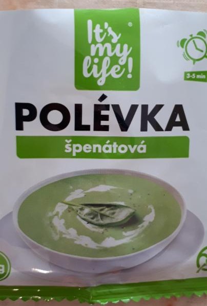 Fotografie - Polévka proteinová špenátová It's my life