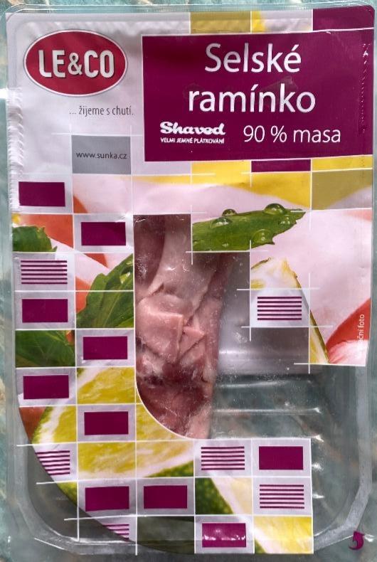 Fotografie - Selské ramínko shaved LE & CO