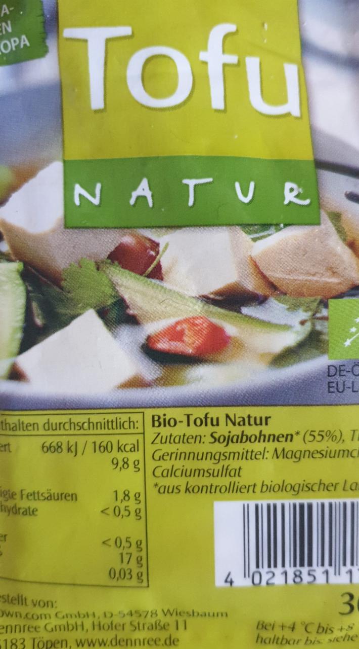 Fotografie - Tofu Natur bio Dennree