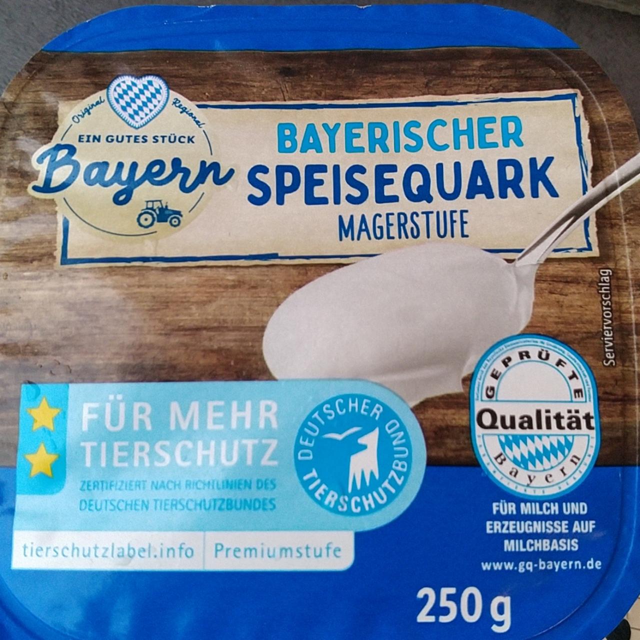 Fotografie - Bayerischer Speisequark Magerstufe Lidl