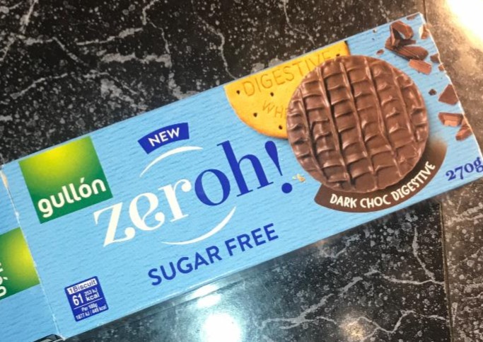 Fotografie - Zeroh! Sugar free Dark chocolate digestive Gullón