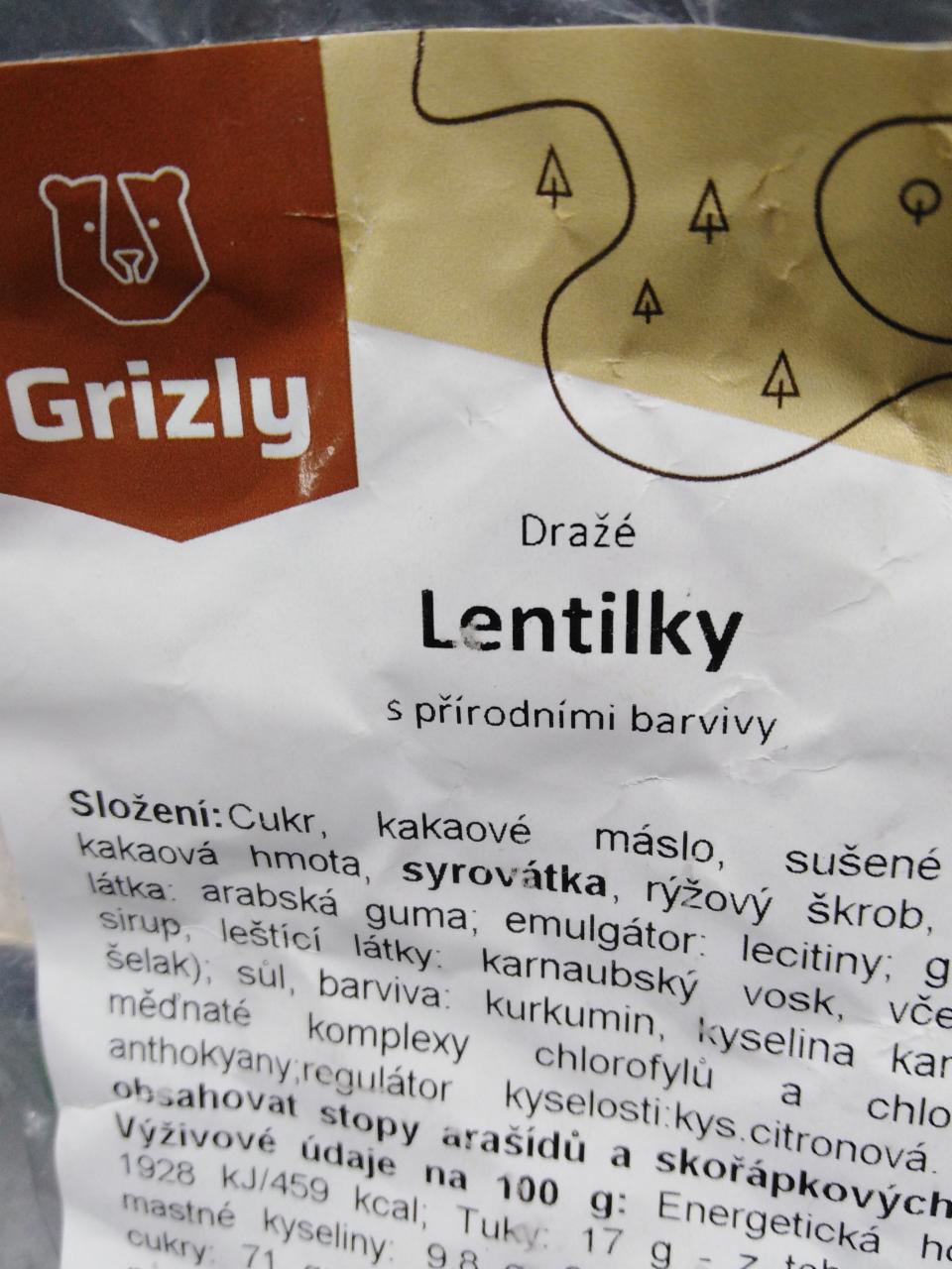 Fotografie - Dražé Lentilky s přírodními barvivy Grizly