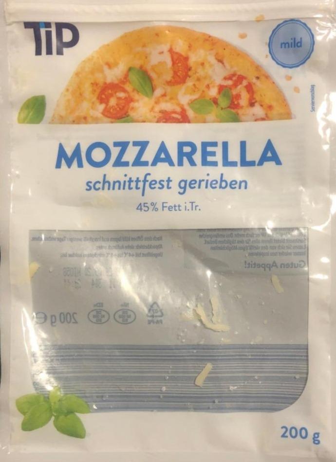 Fotografie - Mozzarella Schnittfest Gerieben 45% Fett Tip