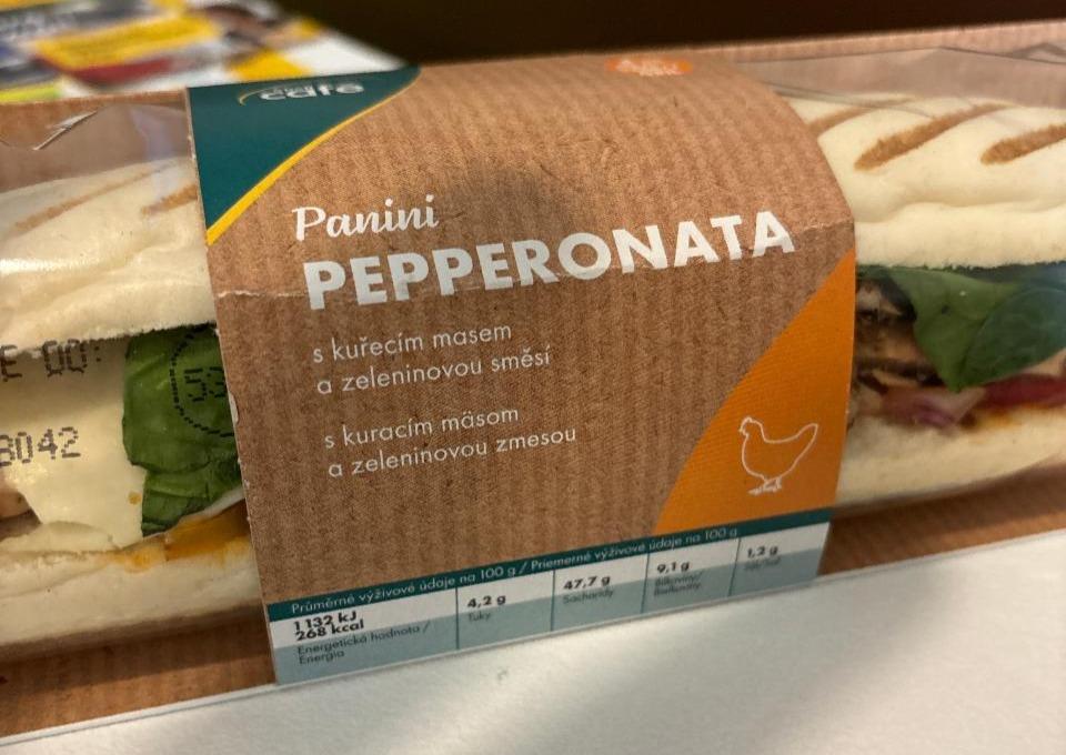 Fotografie - Panini Pepperonata s kuřecím masem a zeleninovou směsí Shell café