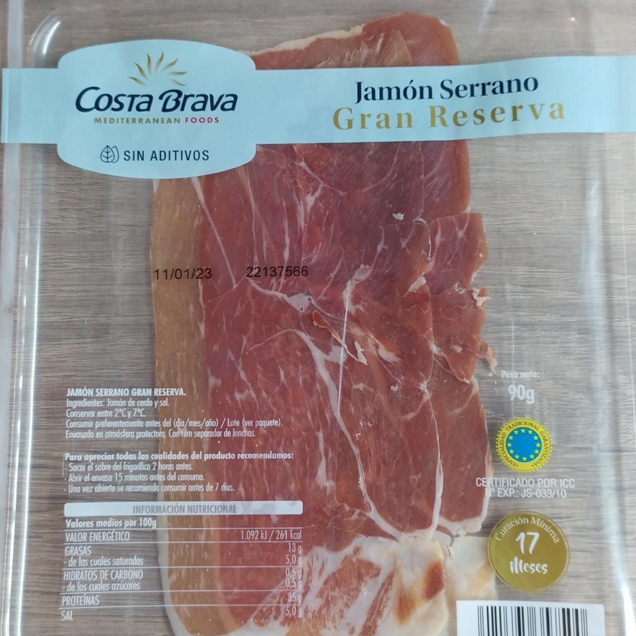 Fotografie - Jamón Serrano Gran Reserva 18 měsíců Costa Brava