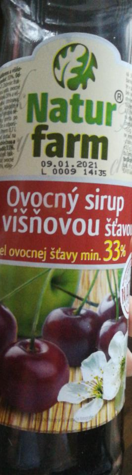 Fotografie - Ovocný sirup s višňovou šťávou