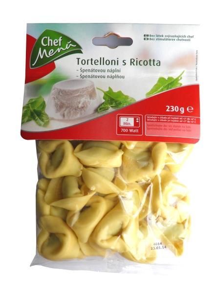 Fotografie - Tortelloni s Ricotta špenátovou náplní Chef Menu