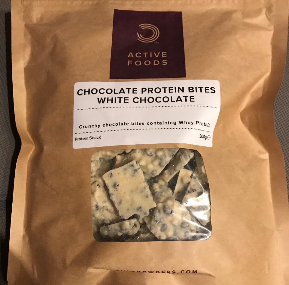 Fotografie - activ food chocolate protein bites white chocolate