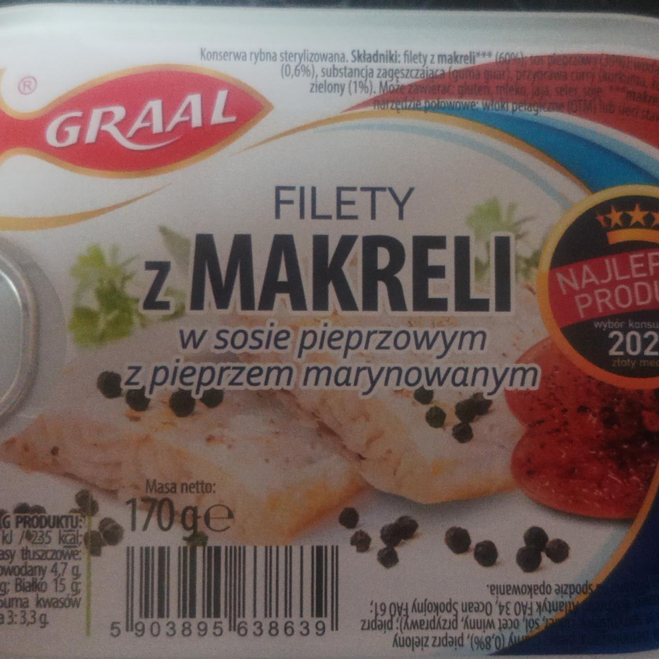 Fotografie - Filety z makreli w sosie pieprzowym z pieprzem marynowanym Graal