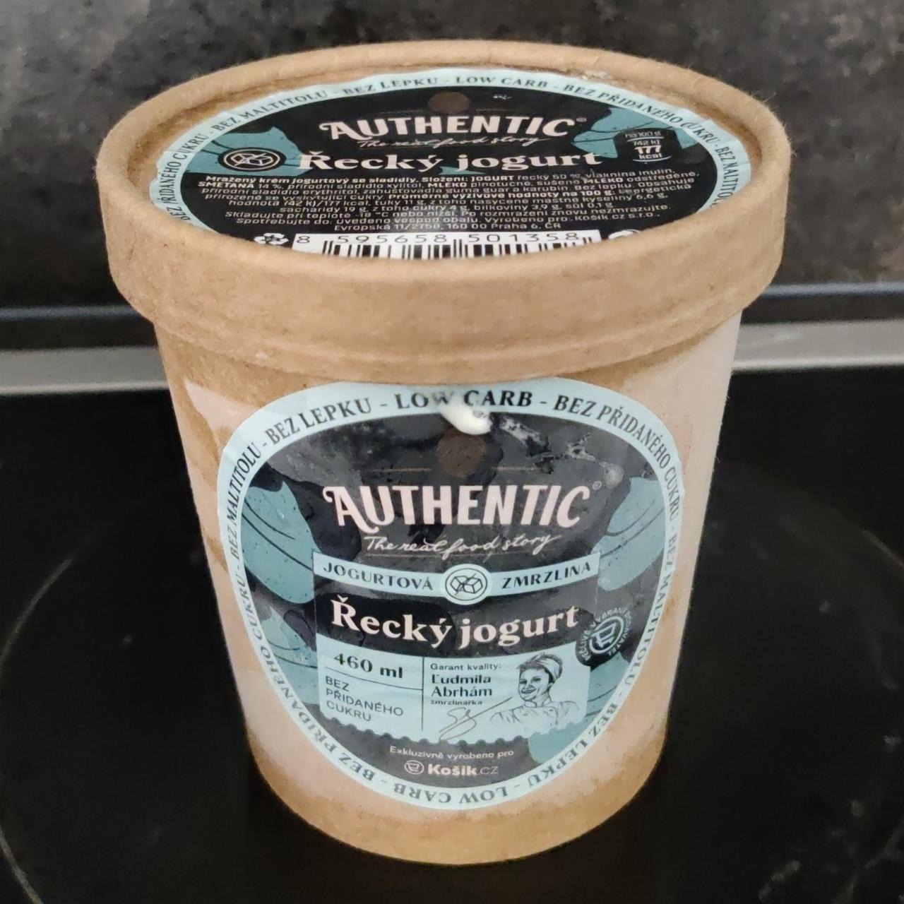 Fotografie - Low carb Jogurtová zmrzlina Řecký jogurt Authentic