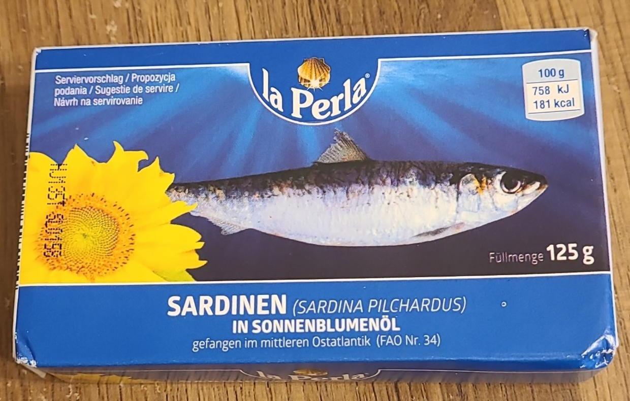 Fotografie - Sardinen in sonnenblumenöl La Perla