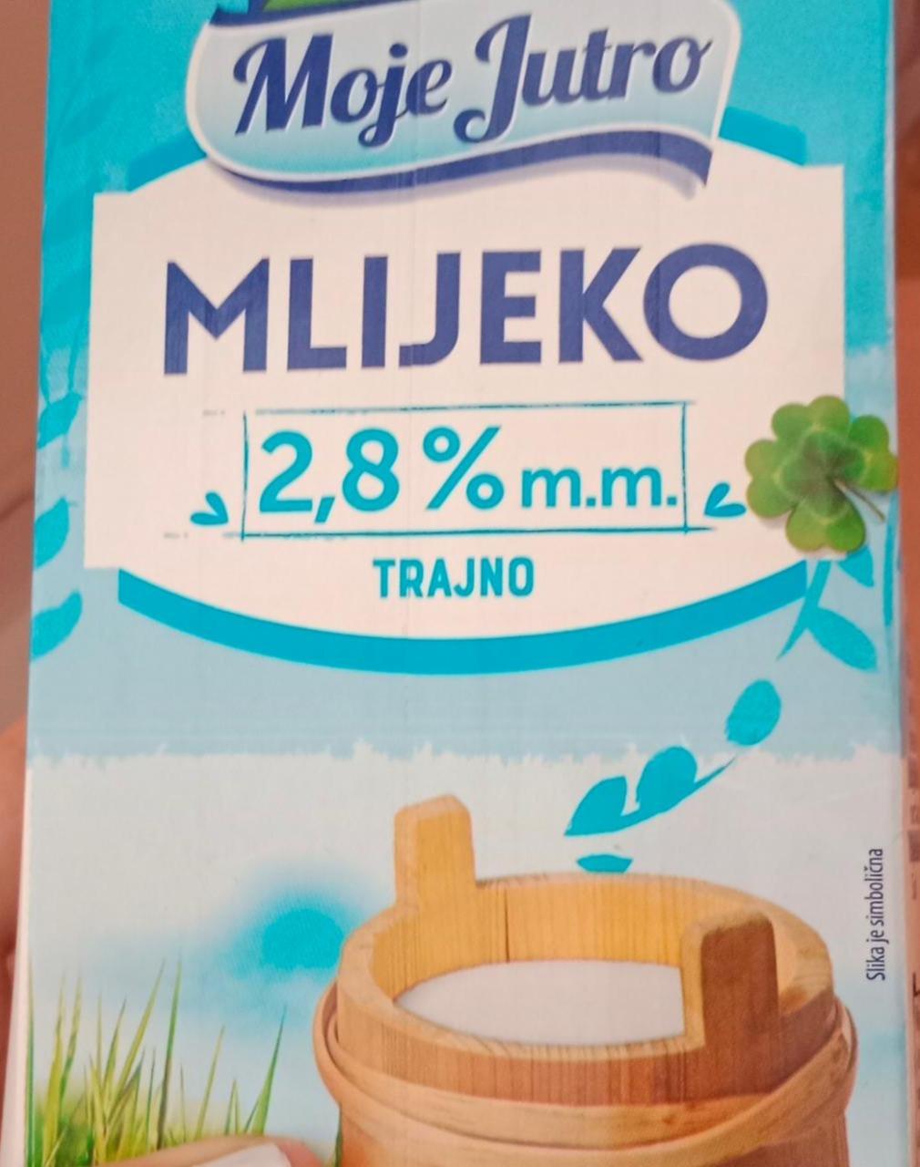 Fotografie - Mlijeko 2,8% m.m. trajno Moje Jutro