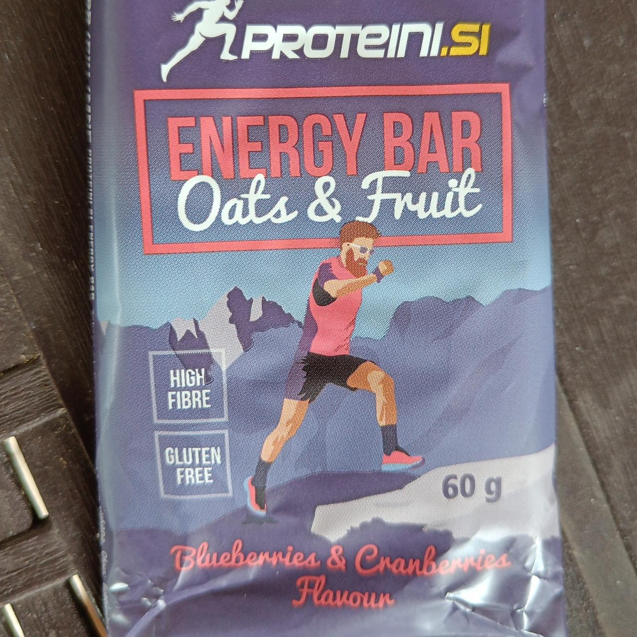 Fotografie - Energy bar Oats & Fruit - Blueberries & Cranberries