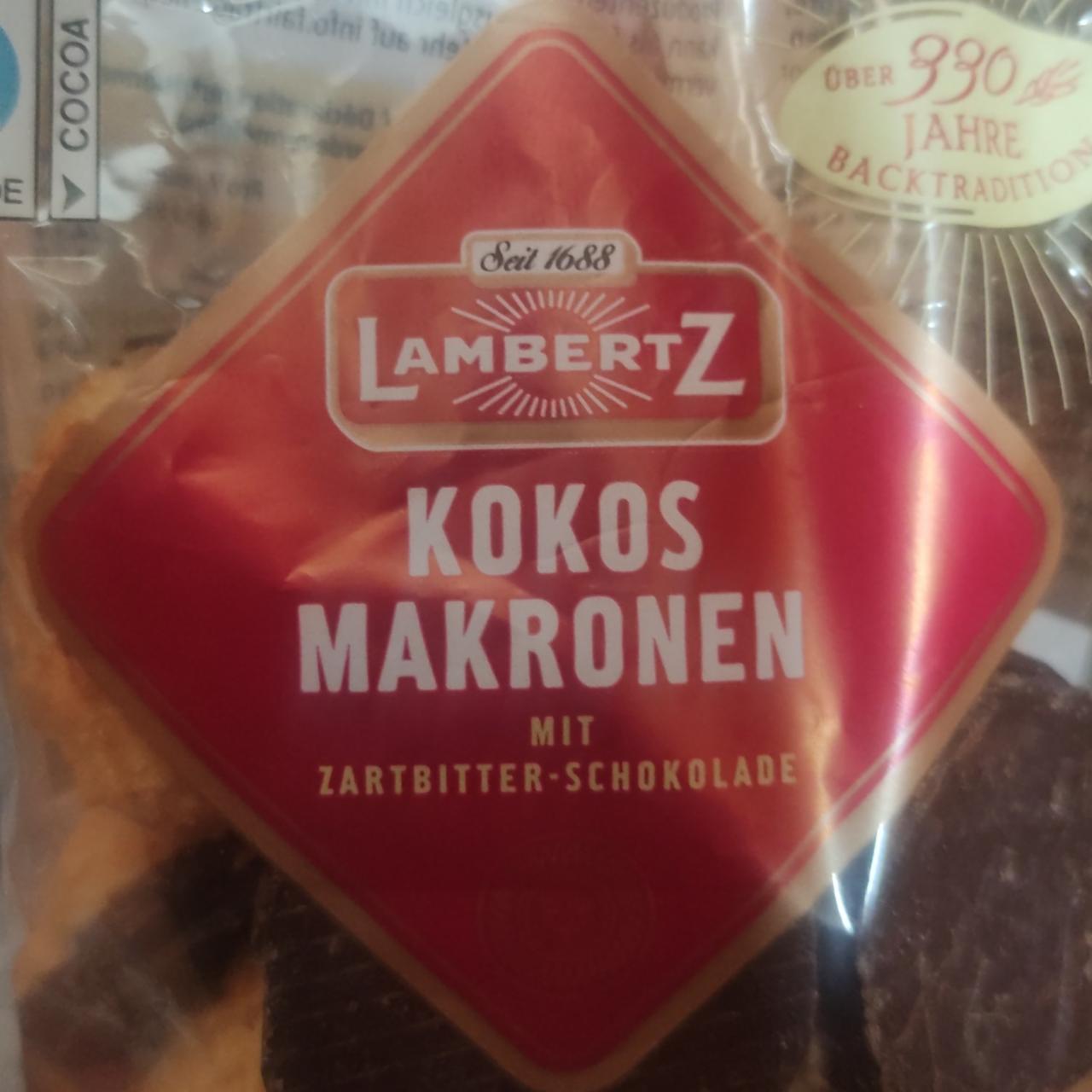 Fotografie - Kokos Makronen mit Zartbitter Schokolade LambertZ