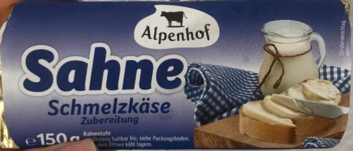 Fotografie - Sahne Schmelzkäse Alpenhof