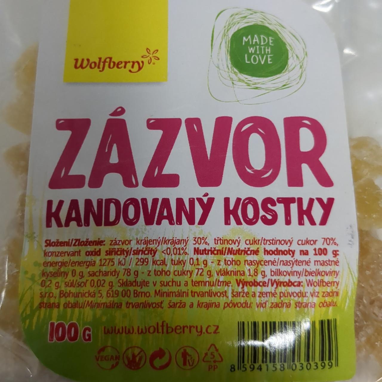 Fotografie - Zázvor kandovaný kostky Wolfberry