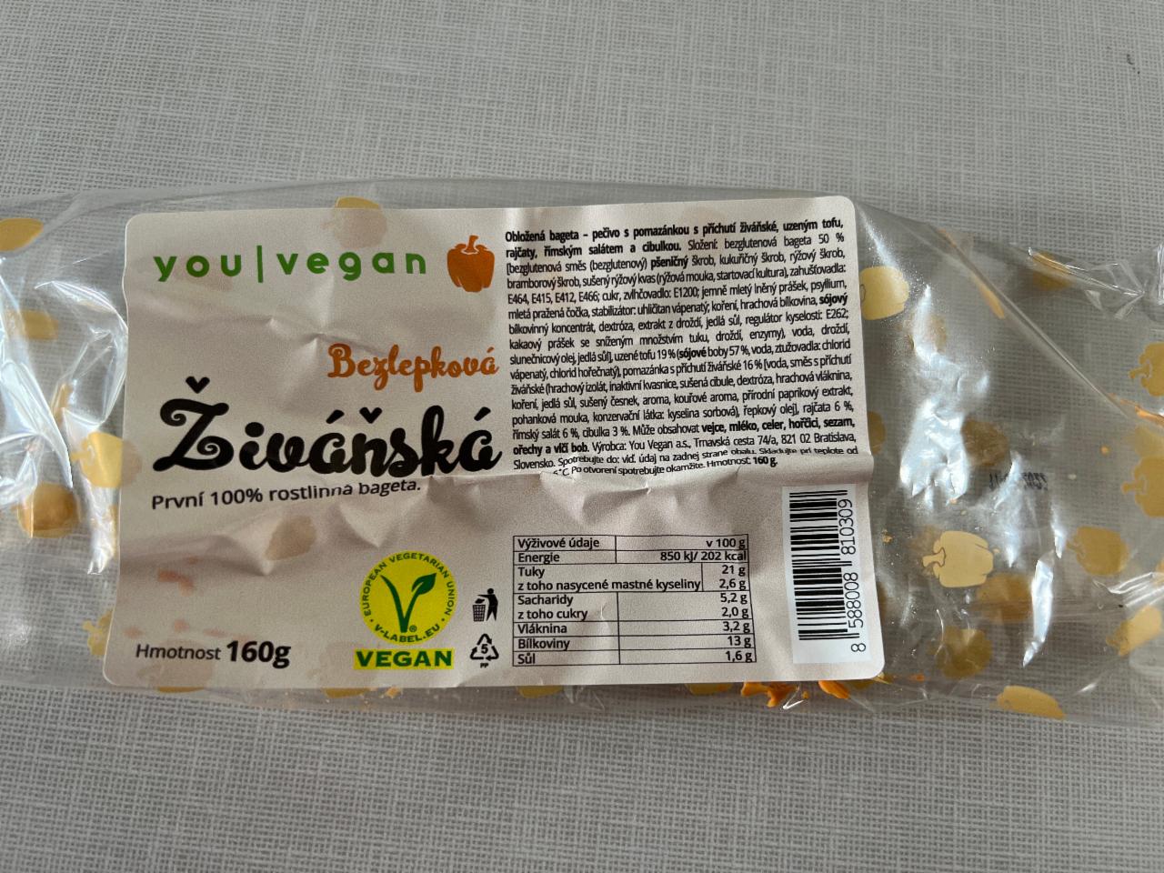 Fotografie - Bezlepková Živáňská bageta You Vegan