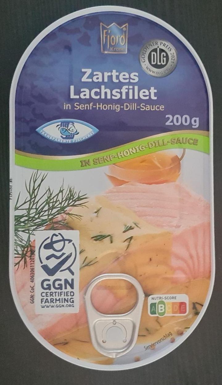 Fotografie - Zartes Lachsfilet in Senf-Honig-Dill-Sauce Fjord Krone