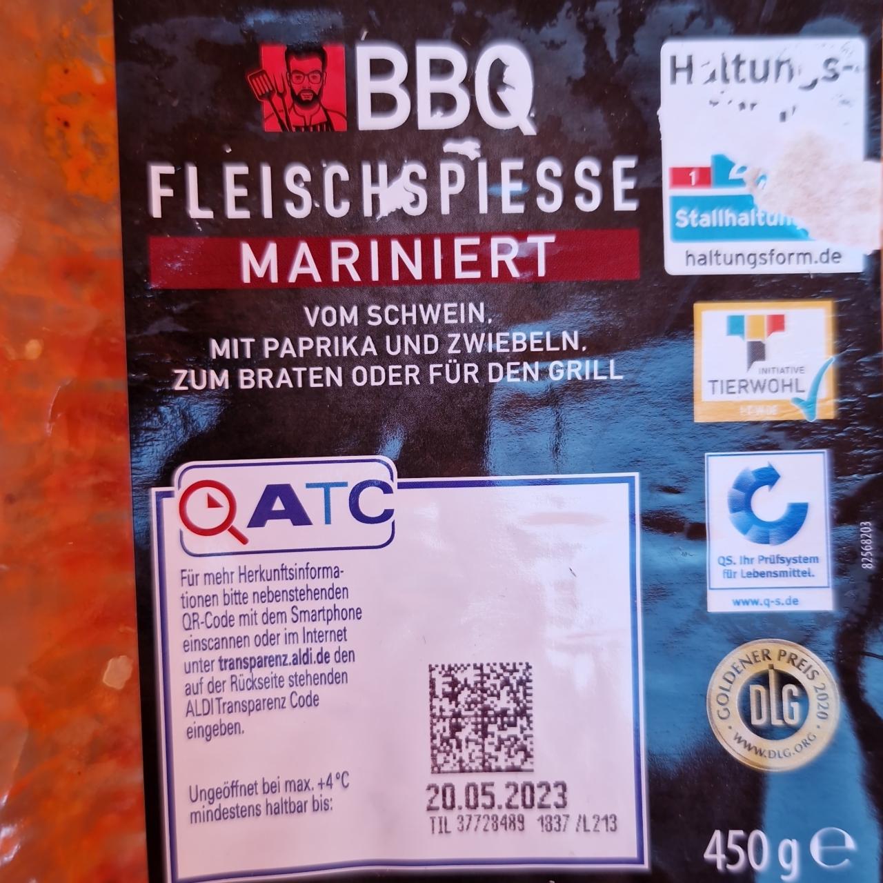 Fotografie - Fleischspiesse mariniert BBQ