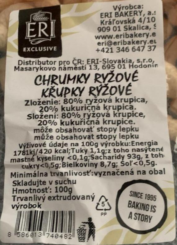 Fotografie - Křupky rýźové ERI Exclusive