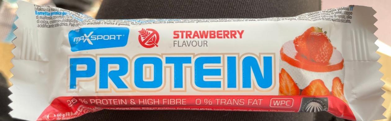 Fotografie - Protein Bar 25% Strawberry flavour MaxSport