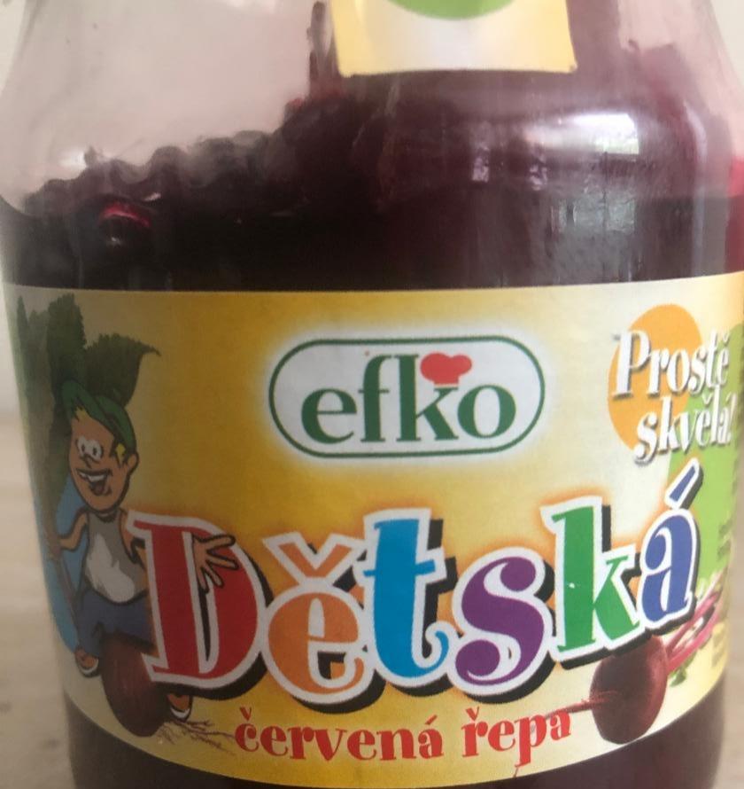 Fotografie - Dětská červená řepa plátky Efko