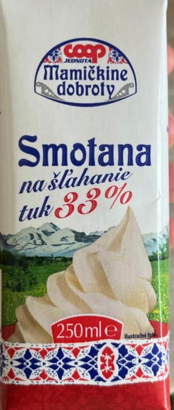 Fotografie - Smotana na šľahanie tuk 33% Mamičkine dobroty