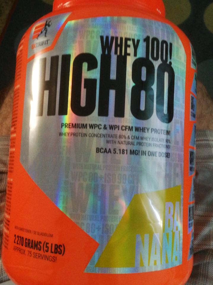 Fotografie - Whey 100! Protein High 80 Banana Extrifit