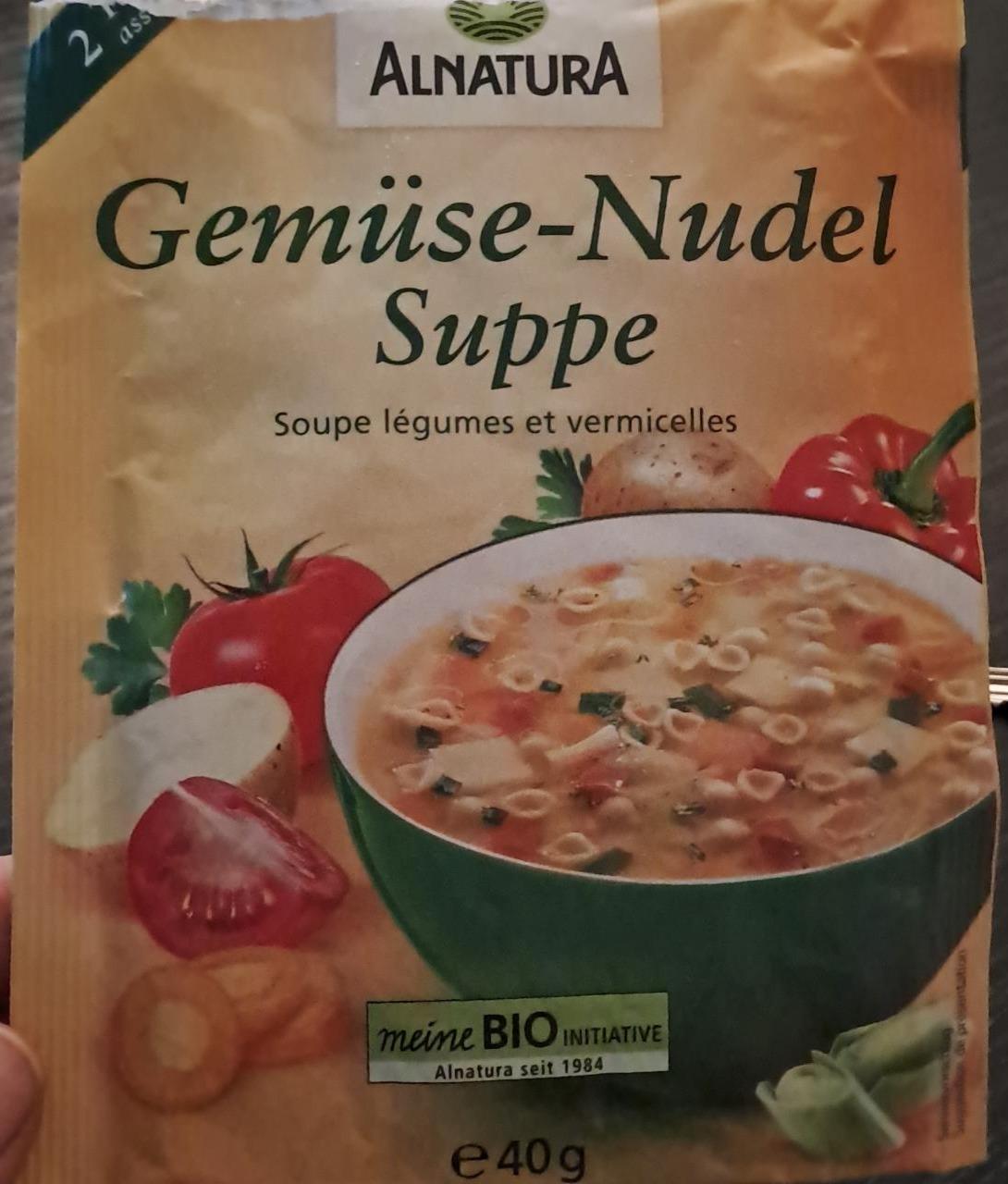 Fotografie - Bio Gemüse-Nudel Suppe Alnatura