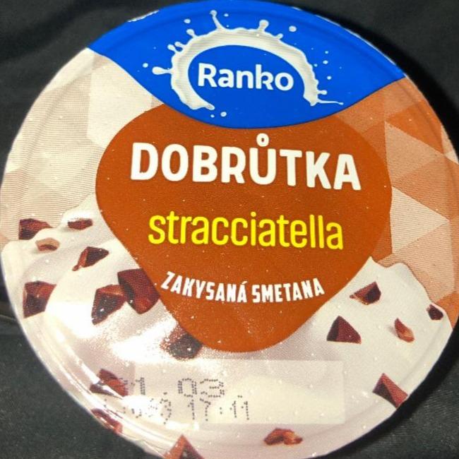 Fotografie - Dobrůtka stracciatella zakysaná smetana Ranko