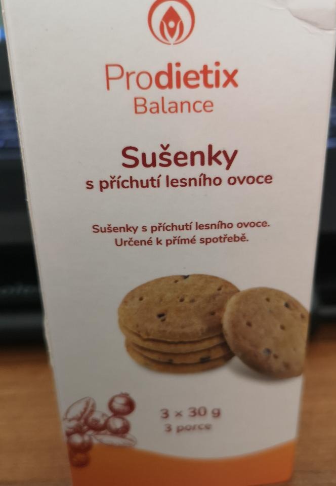 Fotografie - Sušenky s příchutí lesního ovoce Prodietix Balance