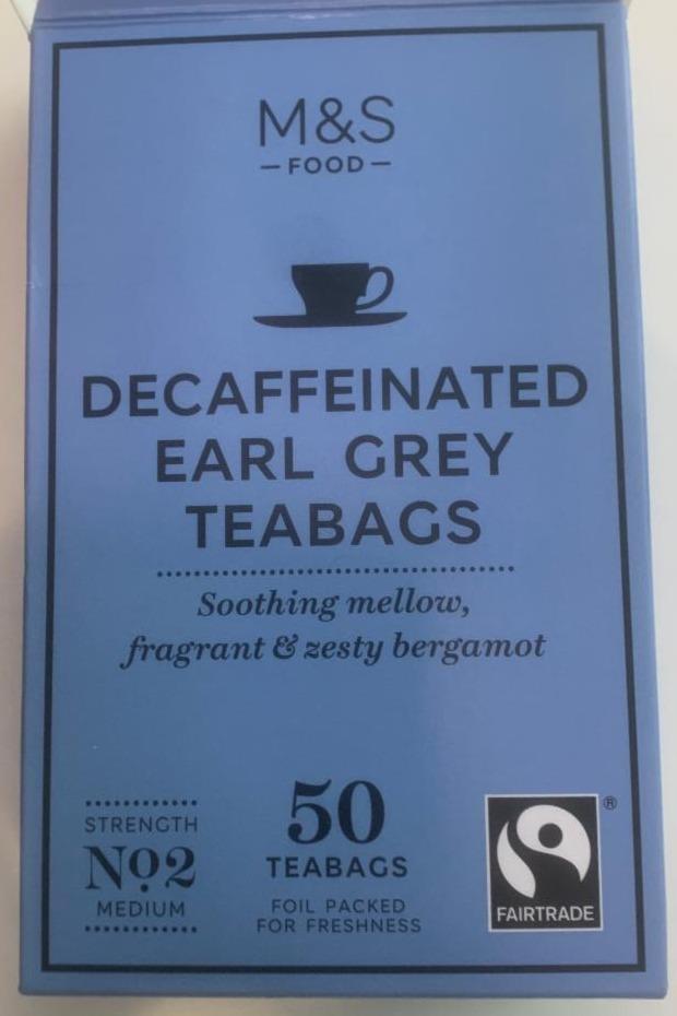 Fotografie - Decaffeinated Earl Grey M&S Food