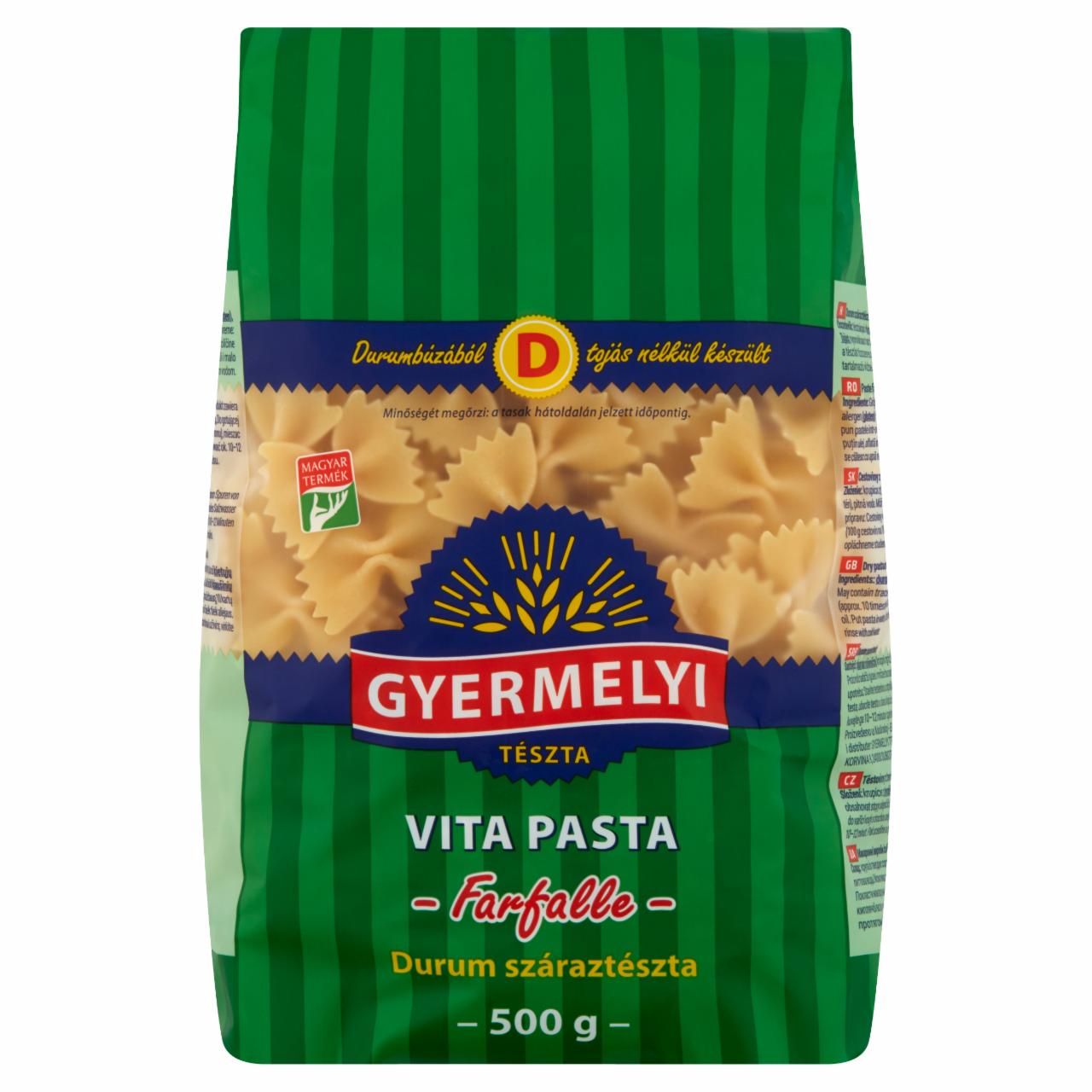 Fotografie - Vita pasta farfalle Gyermelyi