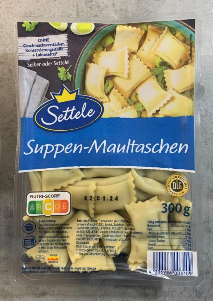 Fotografie - Suppen-Maultaschen Settele