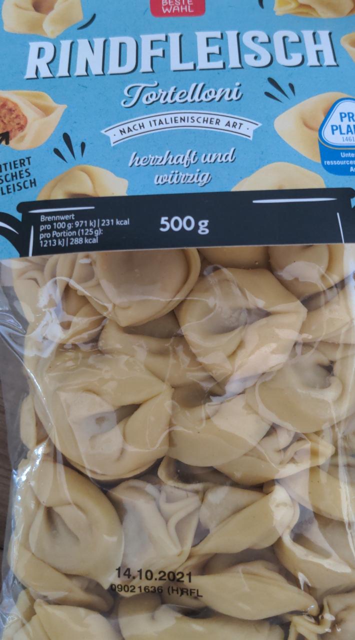 Fotografie - Rindfleisch Tortelloni Rewe beste wahl