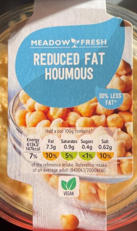 Fotografie - Reduced fat houmous Meadow Fresh