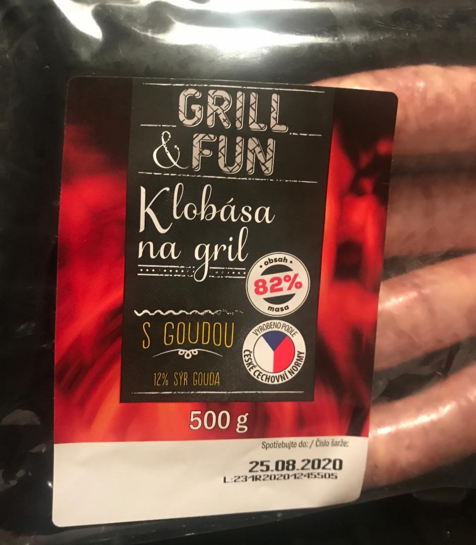 Fotografie - Klobása na gril s goudou Grill & Fun