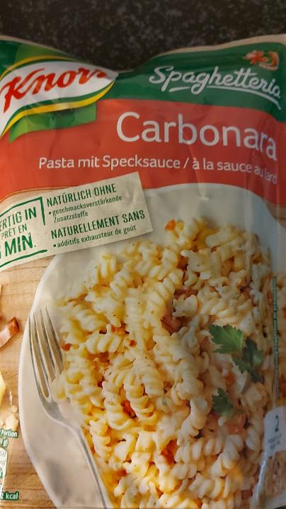 Fotografie - Carbonara Pasta mit Specksauce Knorr