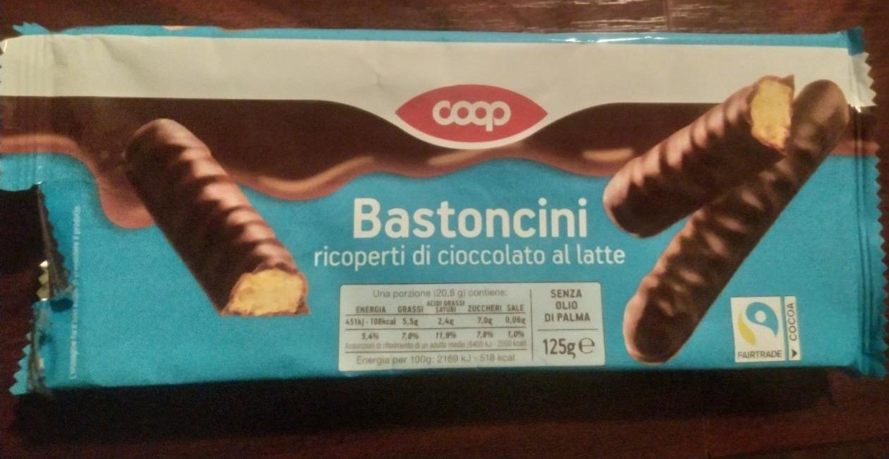 Fotografie - Bastoncini ricoperti di cioccolato al latte Coop