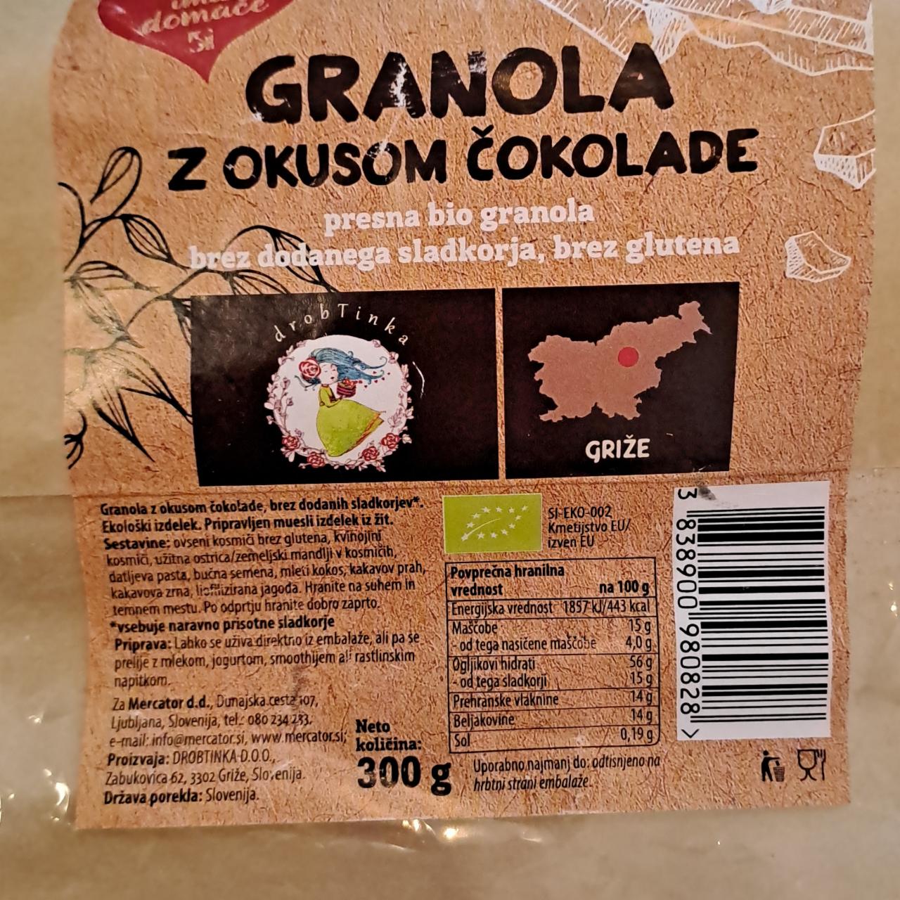 Fotografie - Bio Granola z okusom Čokolade