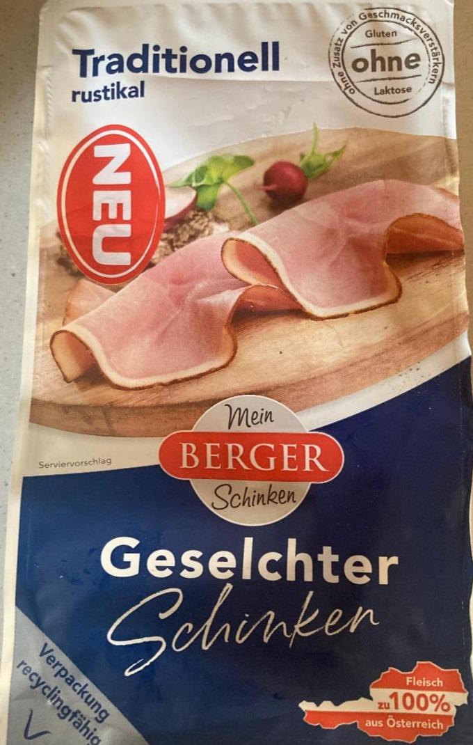 Fotografie - Traditionell rustikal Geselchter Schinken Mein Berger Schinken