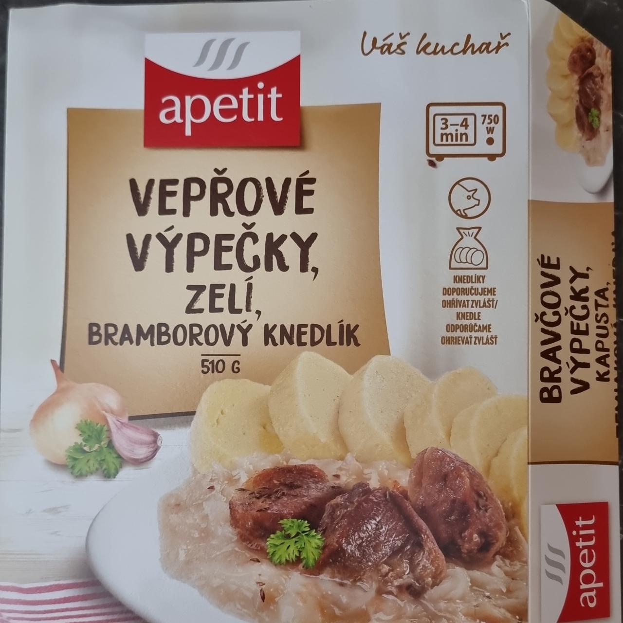 Fotografie - Vepřové výpečky, zelí, bramborový knedlík Apetit