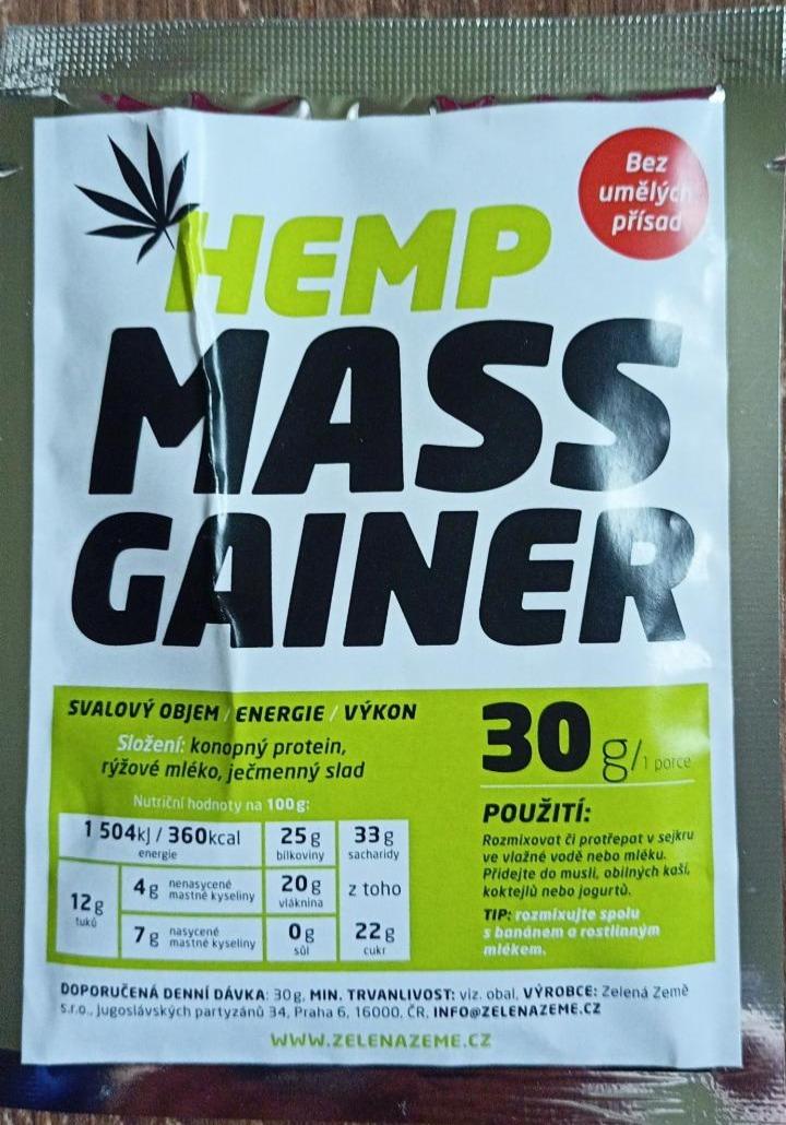 Fotografie - Hemp Mass Gainer Zelená Země