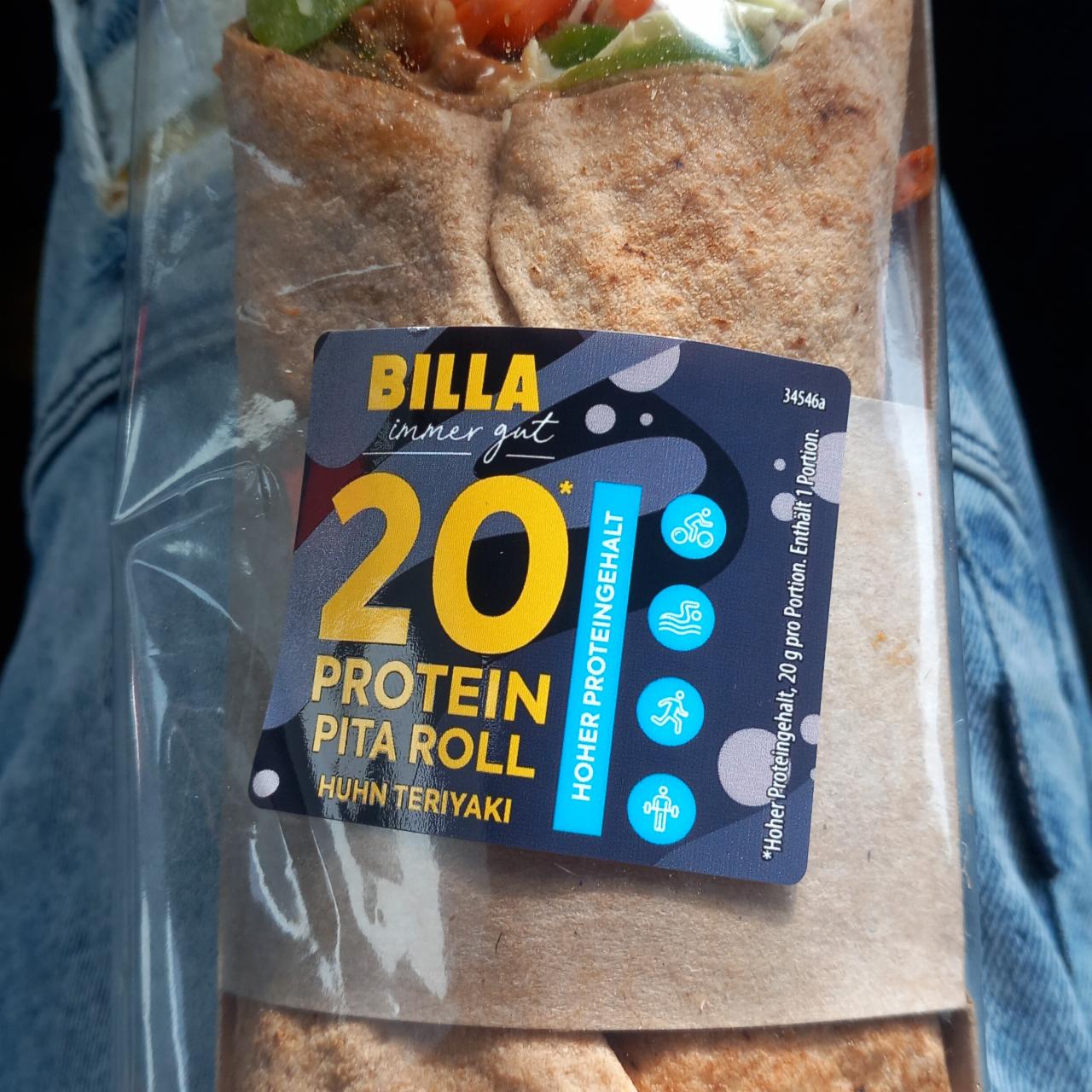 Fotografie - Protein Pita Roll Huhn Teriyaki