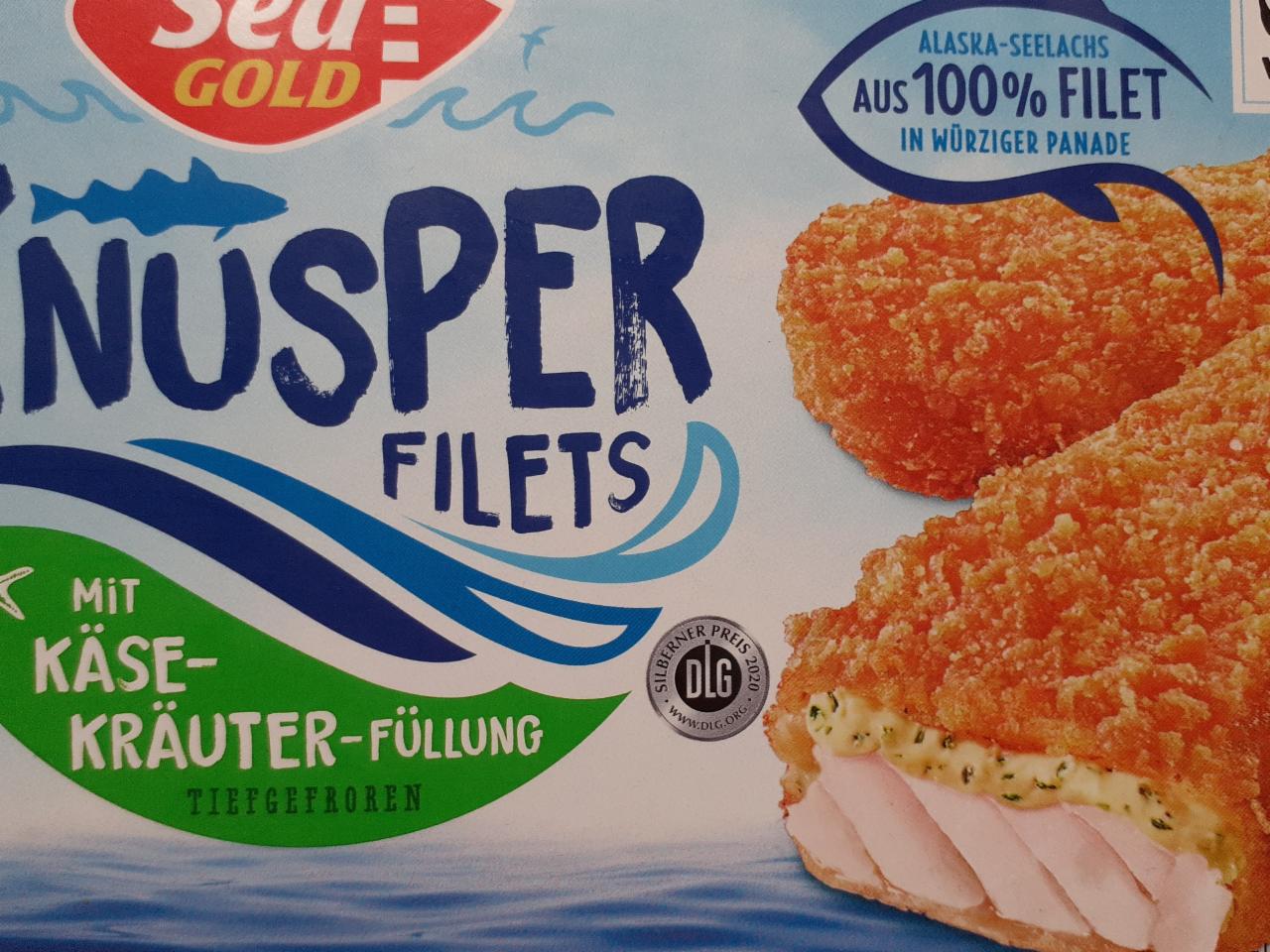 Fotografie - Knusperfilets mit Käse-Kräuter-Füllung Sea Gold