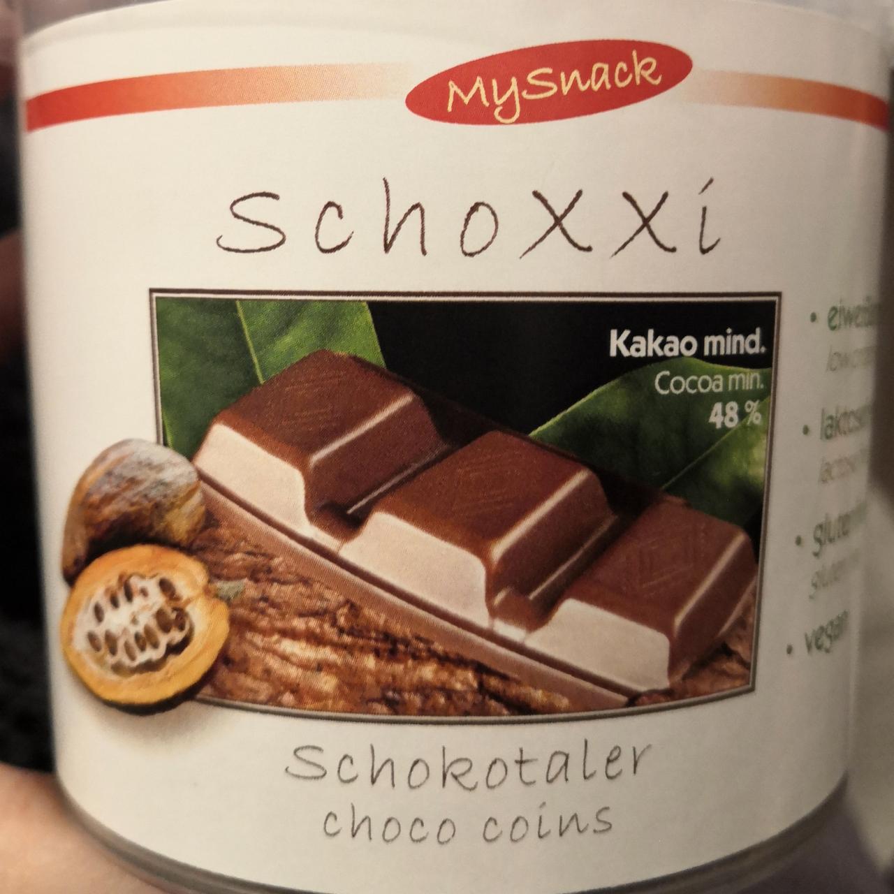 Fotografie - MySnack Chcoco coins Schoxxi