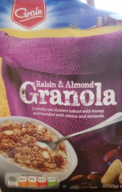 Fotografie - Raisin & Almond Granola Grain