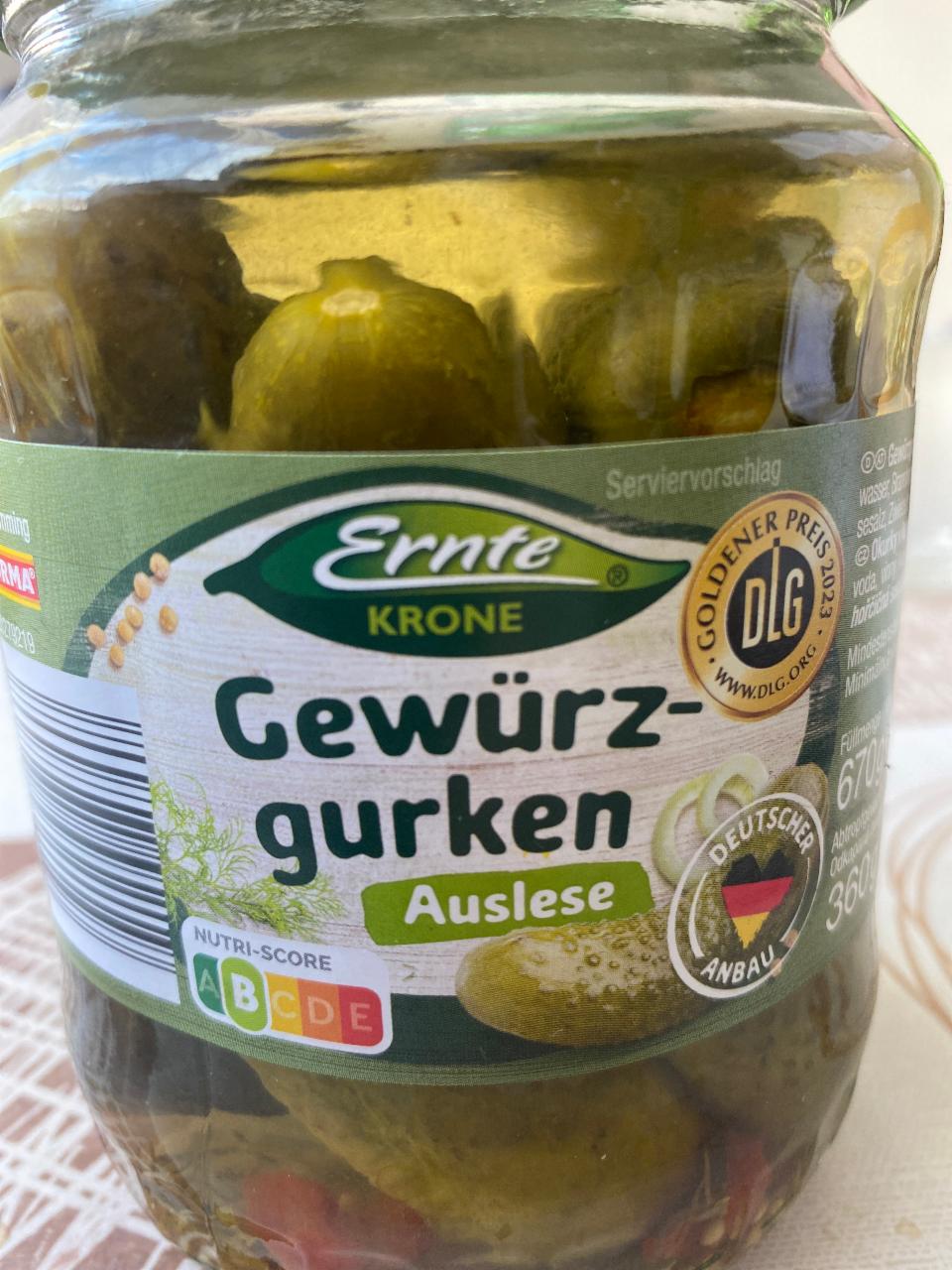 Fotografie - Gewürz gurken auslese Ernte Krone