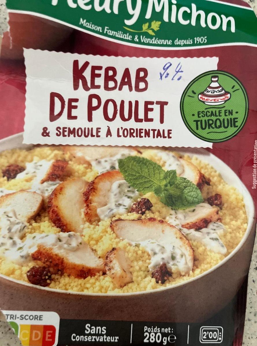 Fotografie - Kebab de poulet & semoule à l'orientale Fleury Michon